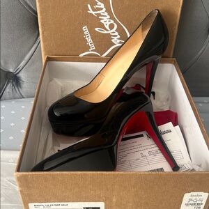 Christian Louboutin Black Bianca Patent Heels
